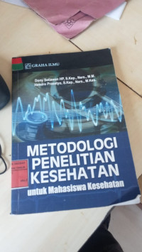 Image of Metedologi penelitian kesehatan
